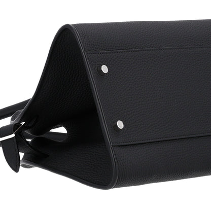 The Row Matte Grained Calfskin Margaux Shoulder 12 Black 8 of 9