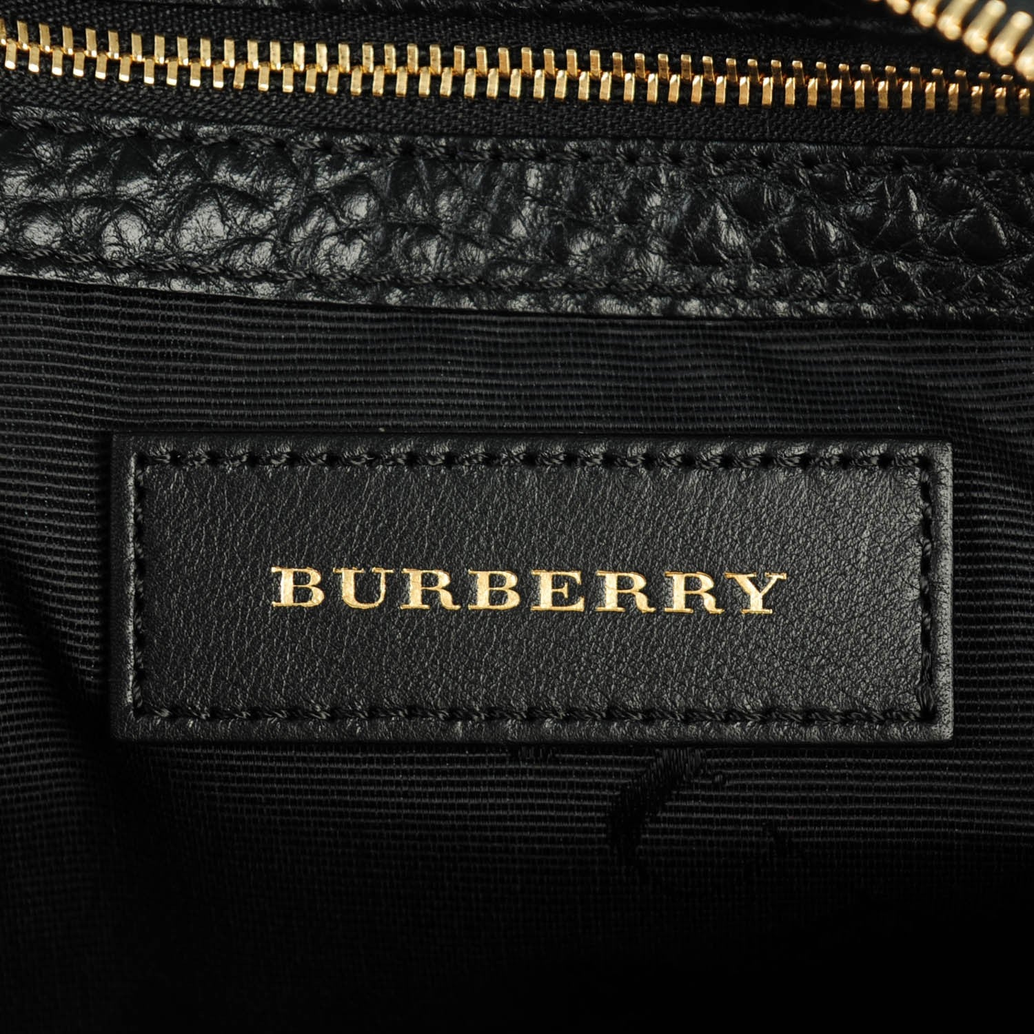 Burberry Signature Grain Calfskin Check Embossed Small Chichester Crossbody Clutch Bag Black 6 of 8