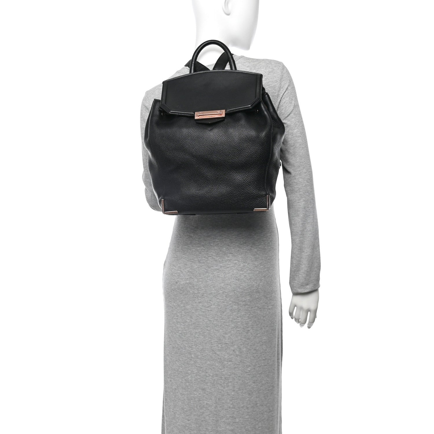 Alexander Wang Pebbled Calfskin Prisma Skeletal Backpack Black Rose Gold Hardware 1733961 – FASHIONPHILE Alexander Wang Pebbled Calfskin Prisma Skeletal Backpack Black Rose Gold Hardware 1733961 – FASHIONPHILE