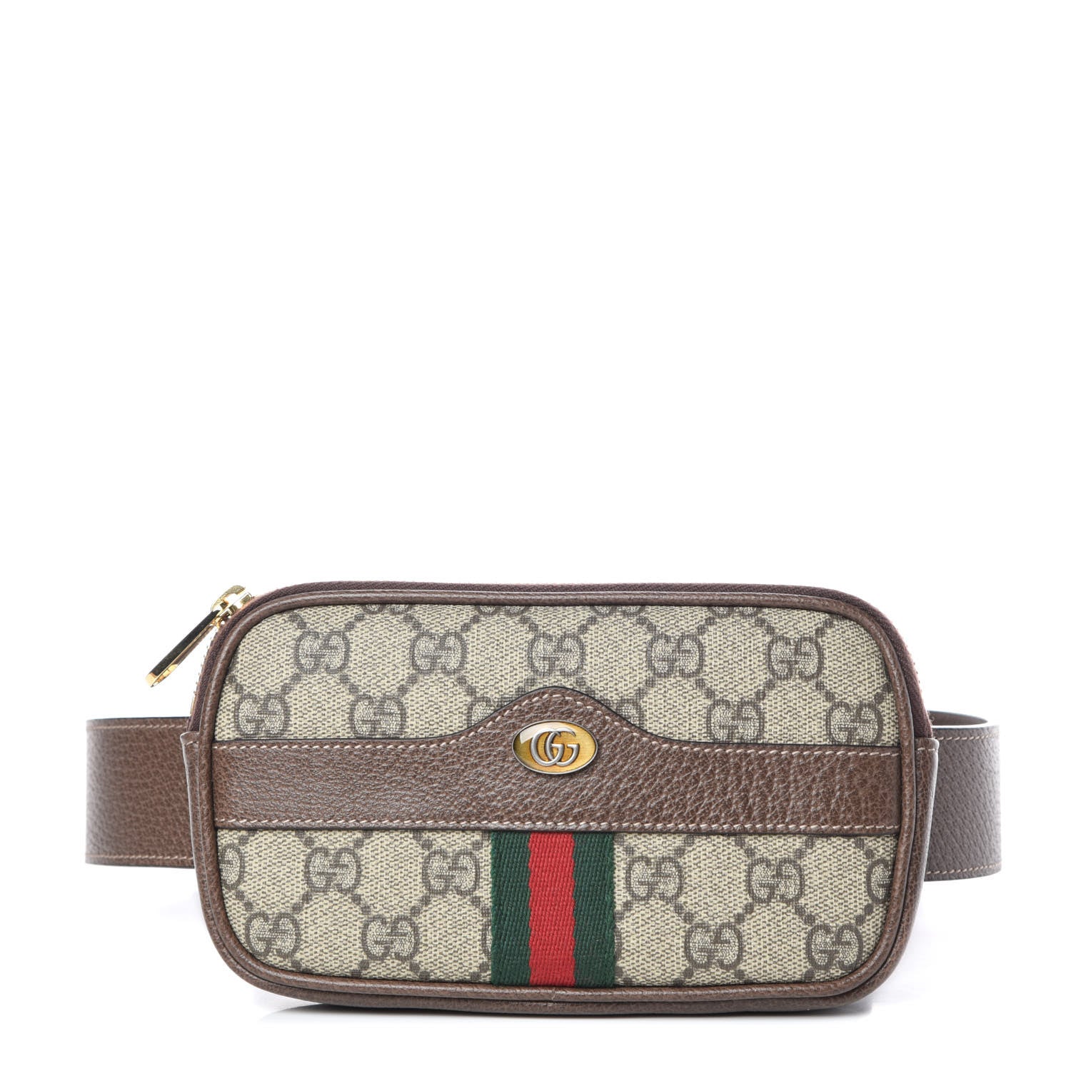 Gucci GG Supreme Monogram Ophidia Belted iPhone Case 85 34 Dark Brown 1 of 8