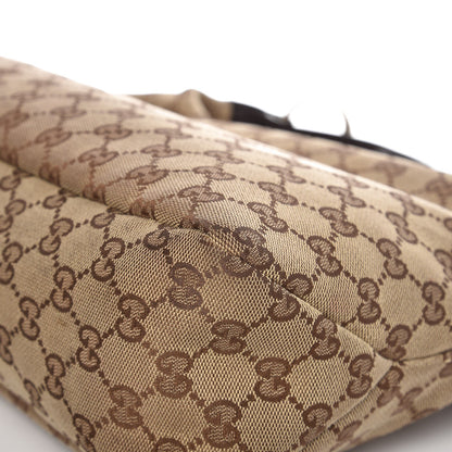 Gucci Monogram Medium Horsebit Chain Hobo Dark Brown 11 of 16