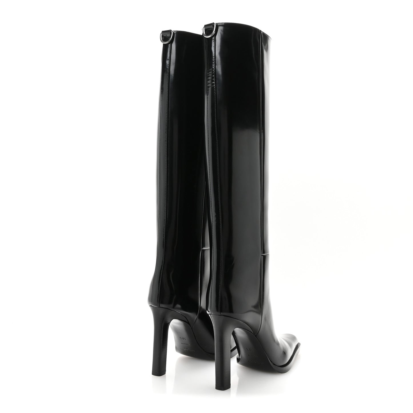 Vitello Marilyn Nina 95 Knee High Boots 38.5 Black