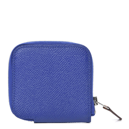 Hermes Epsom Silk'In Coin Purse Bleu Electrique 1 of 7