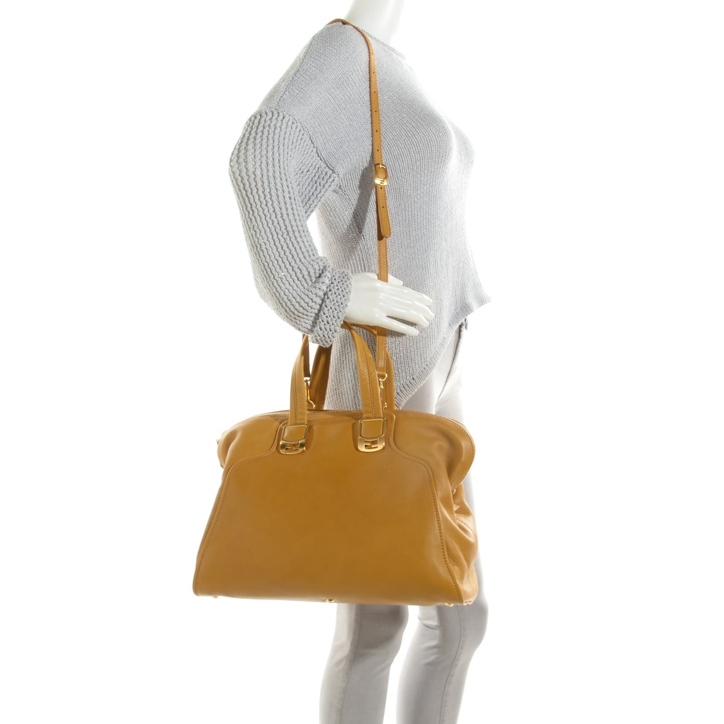 Vitello Dolce Marmol Large Chameleon Tote Yellow
