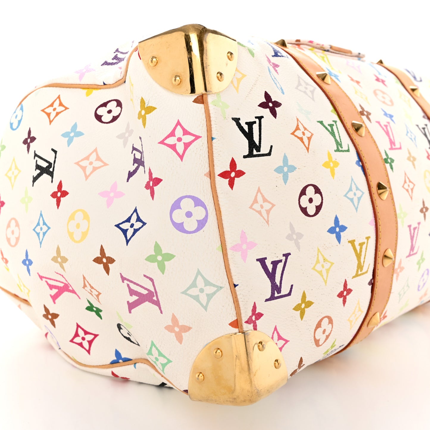 Monogram Multicolor Keepall 45 White