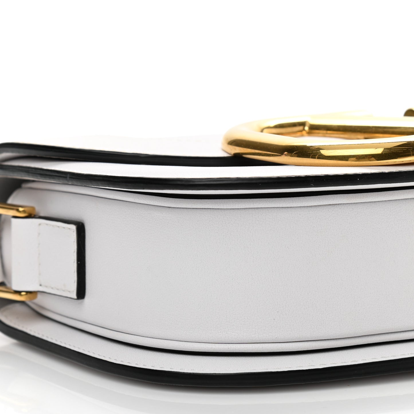 Smooth Calfskin Supervee Shoulder Bag Optic White