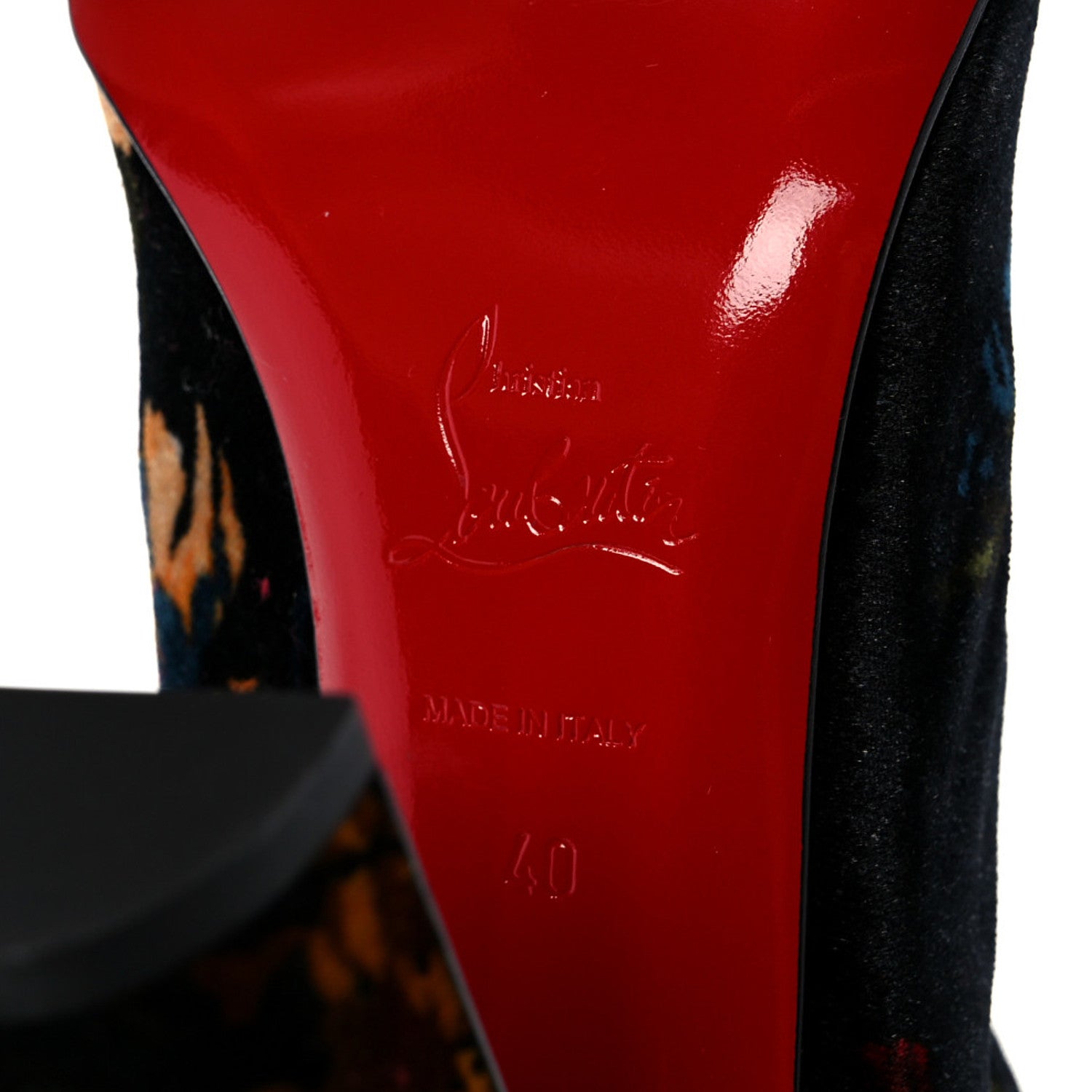 Christian Louboutin Veau Velours Moulamax 85 Booties 40 Black 7 of 7