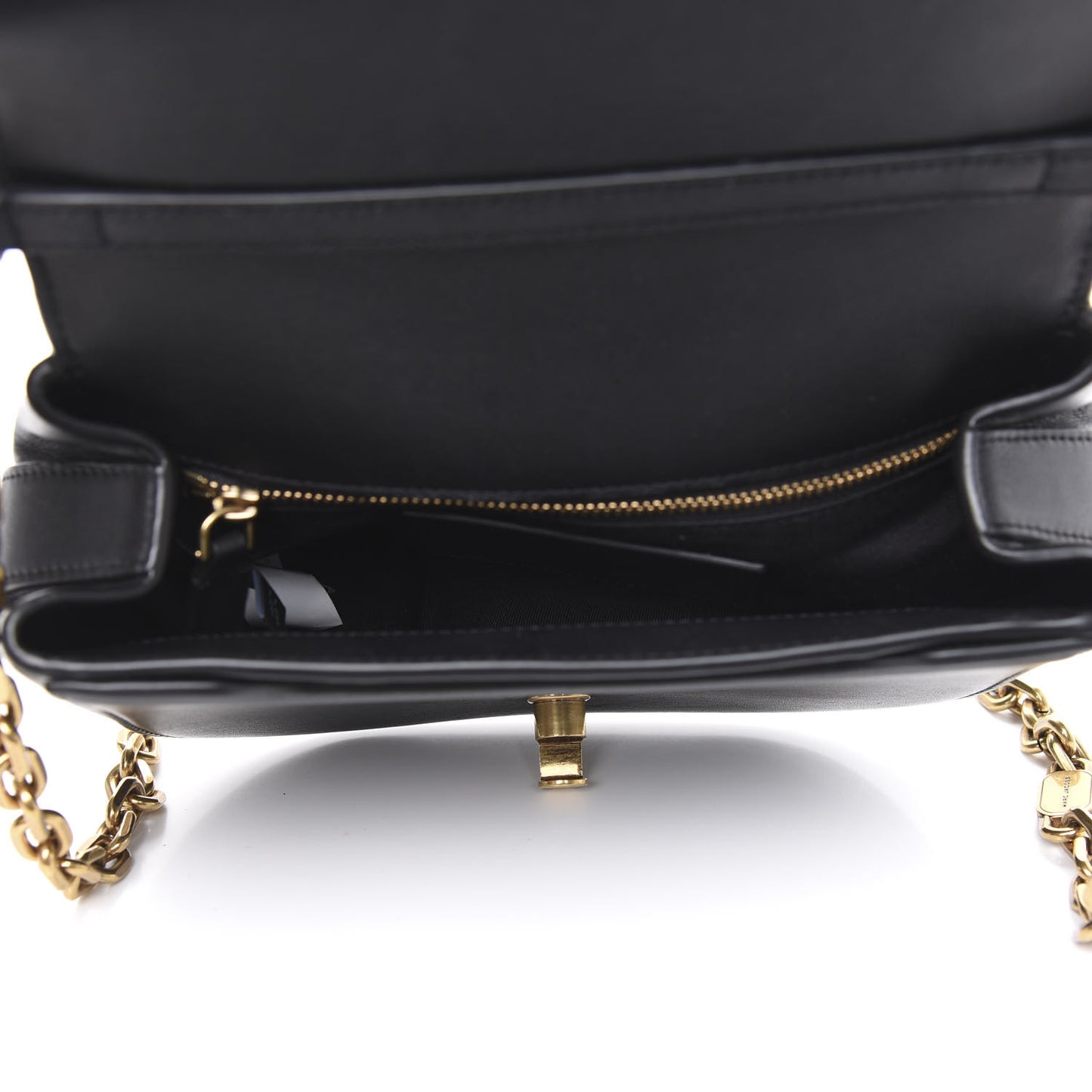Calfskin West End Jane Saddle Bag Black