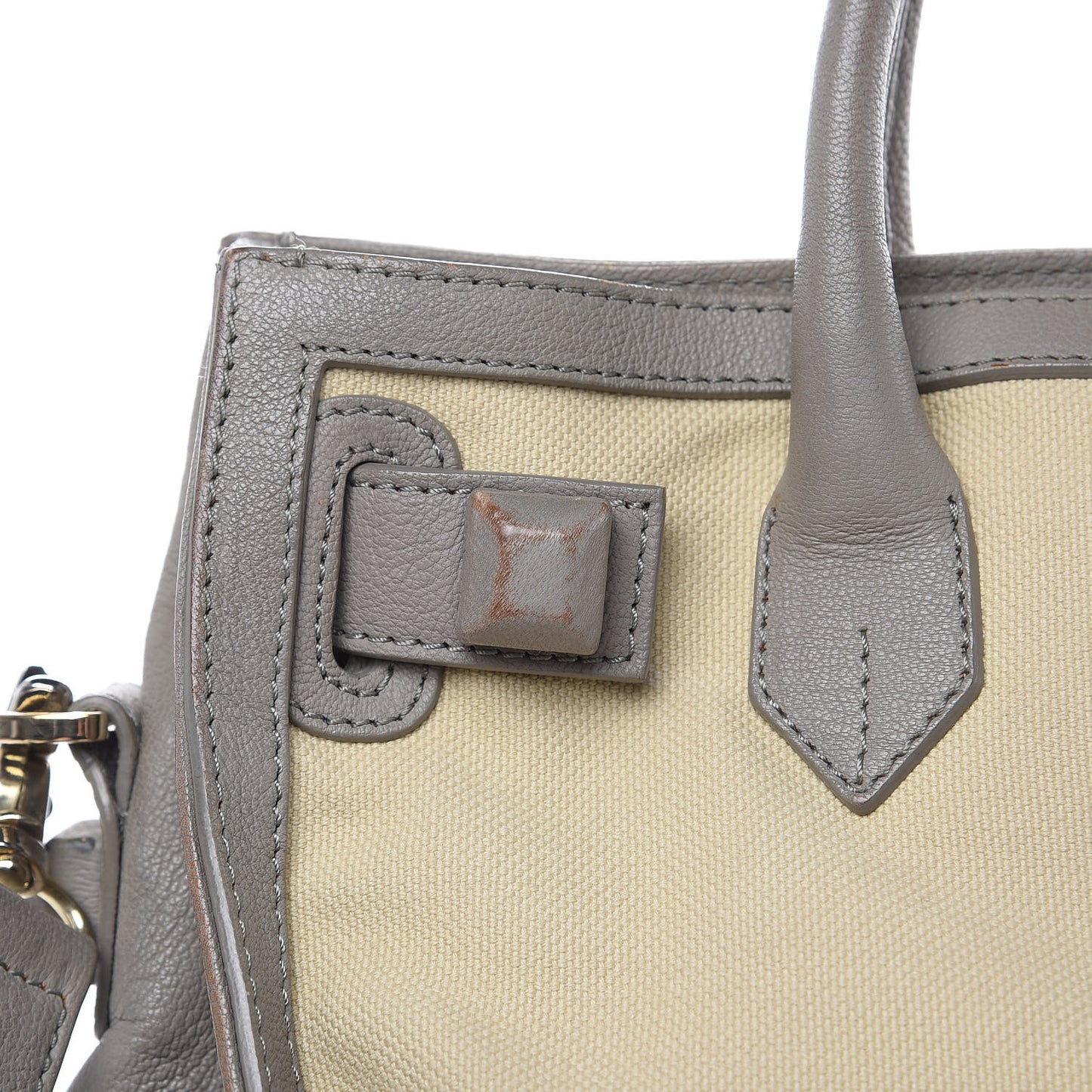 Canvas Chevre Lune MM Cream Grey