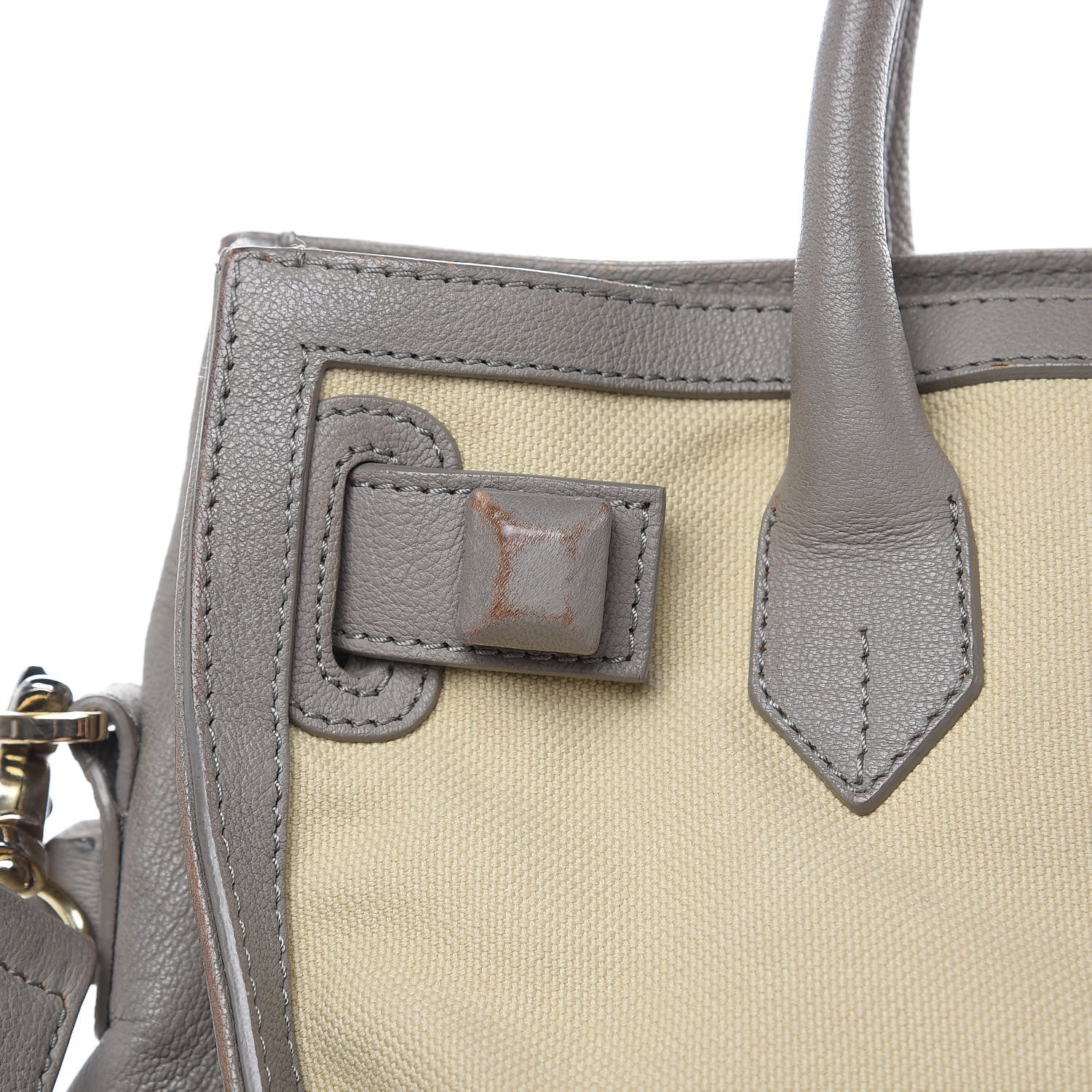 Balenciaga Canvas Chevre Lune MM Cream Grey 14 of 28