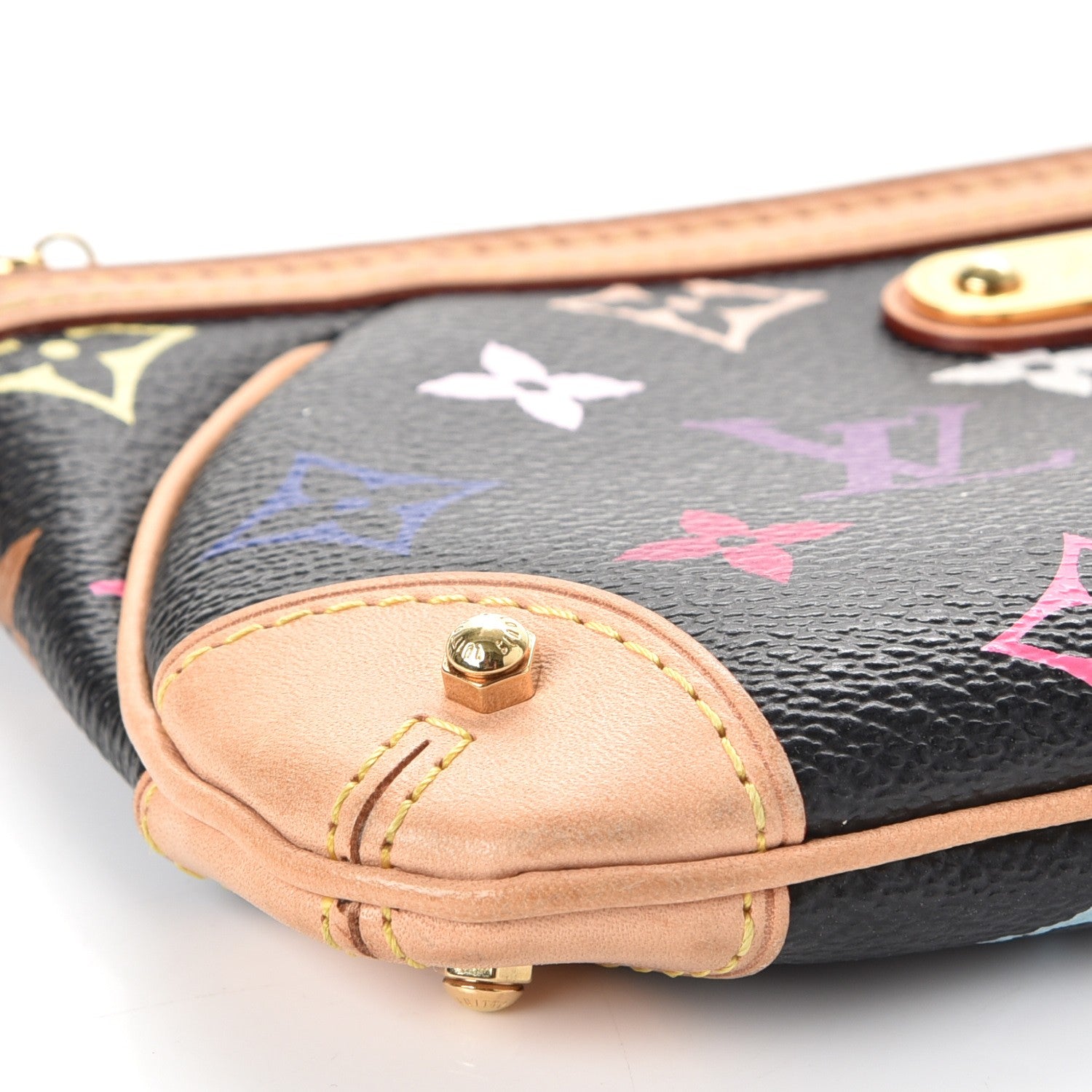 Louis Vuitton Monogram Multicolor Pochette Milla MM Black 8 of 9