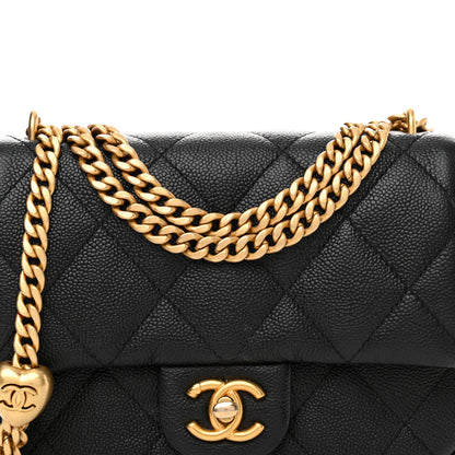 Chanel Caviar Quilted Mini Sweetheart Flap Black 8 of 12
