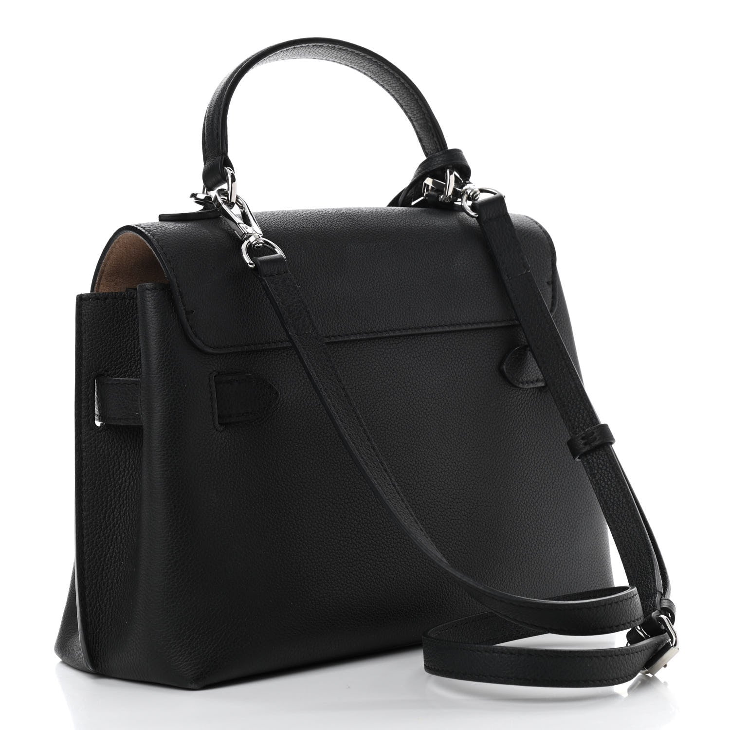 Louis Vuitton Calfskin Lockme Ever BB Black 3 of 11
