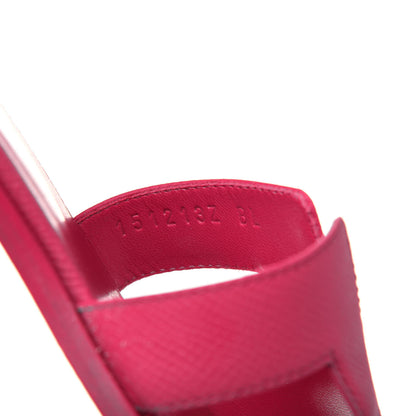 Hermes Epsom Oran Sandals 36 Rose Extreme 8 of 18