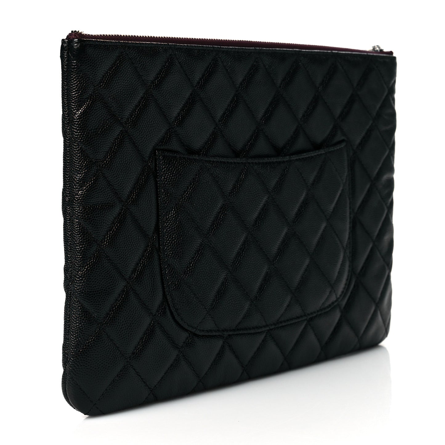 Caviar Quilted Medium Cosmetic Case Black