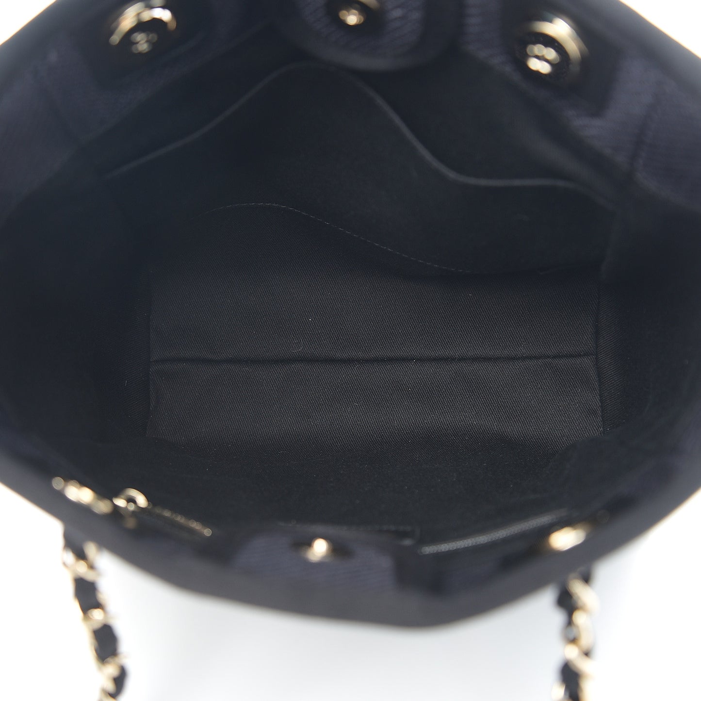 Canvas Mini Deauville Tote Black