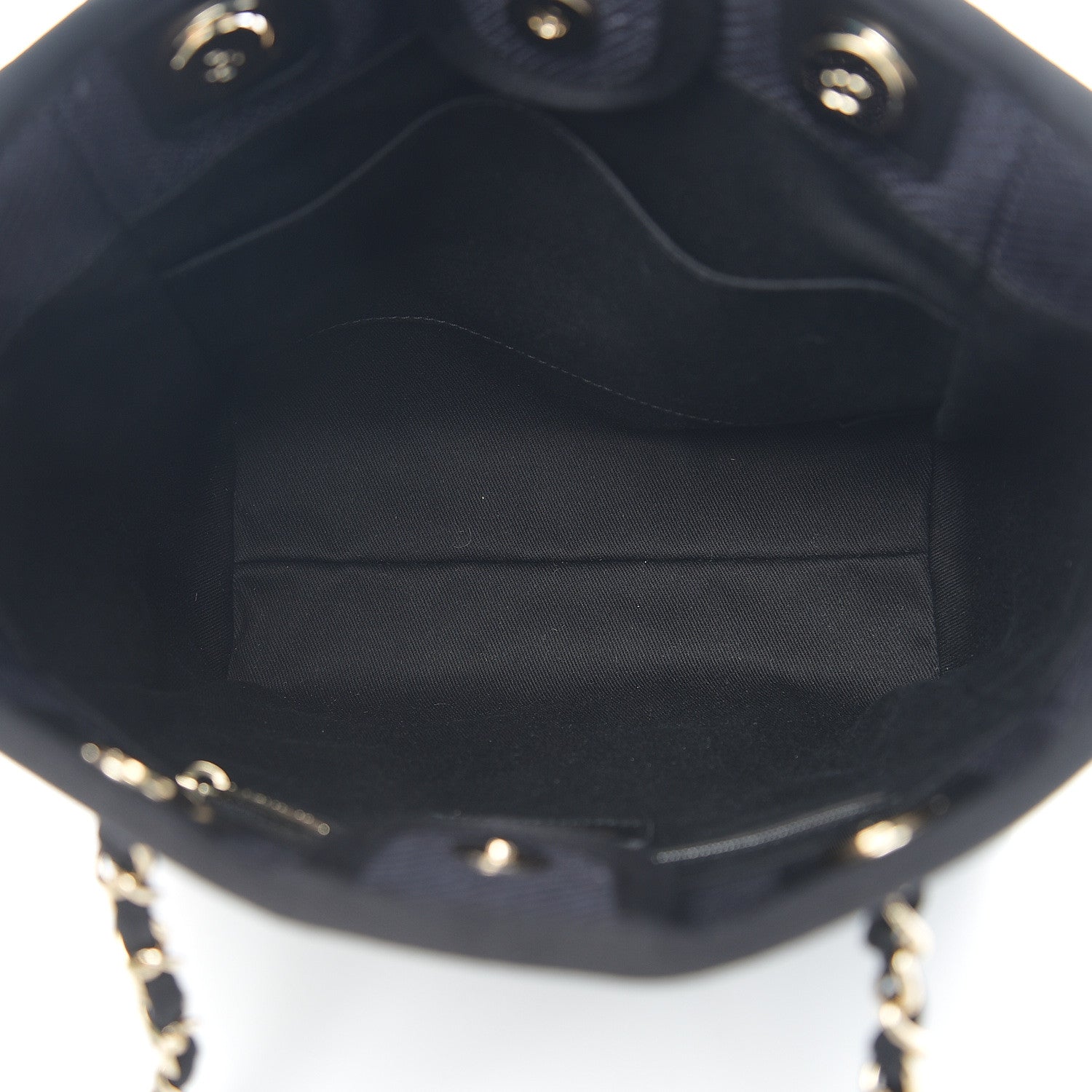Chanel Canvas Mini Deauville Tote Black 4 of 10