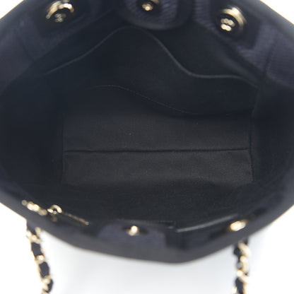 Chanel Canvas Mini Deauville Tote Black 4 of 10