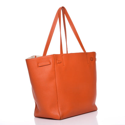 Celine Soft Grained Calfskin Small Belt Cabas Phantom Brick 3 of 14