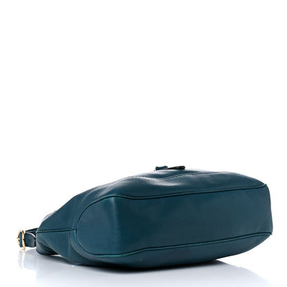 Gucci Calfskin Medium New Jackie Shoulder Bag Teal 4 of 25