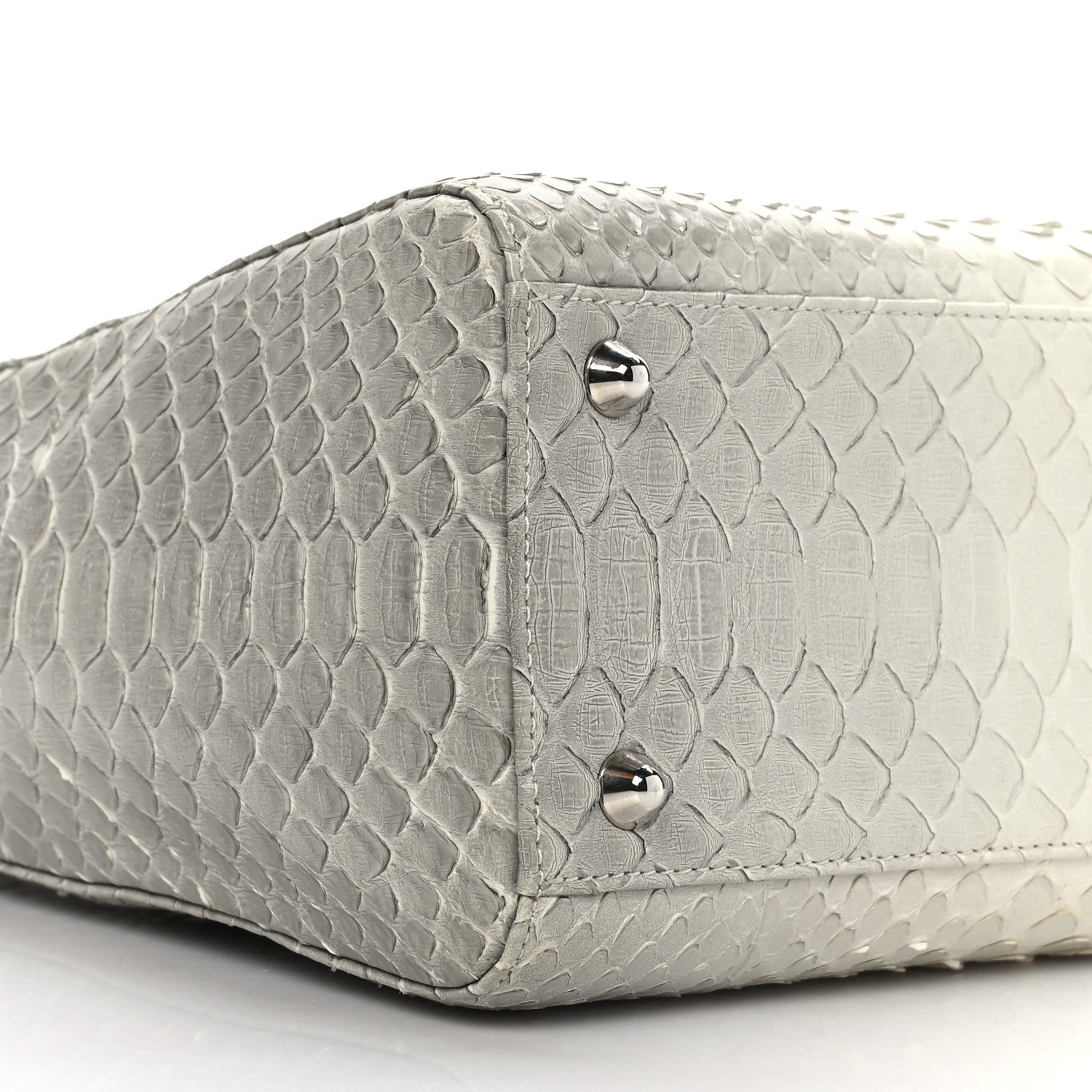 Christian Dior Snakeskin Large Lady Dior Beige Ombre 8 of 11