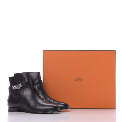 Hermes Calfskin Neo Low Boots 40 Black 15 of 15