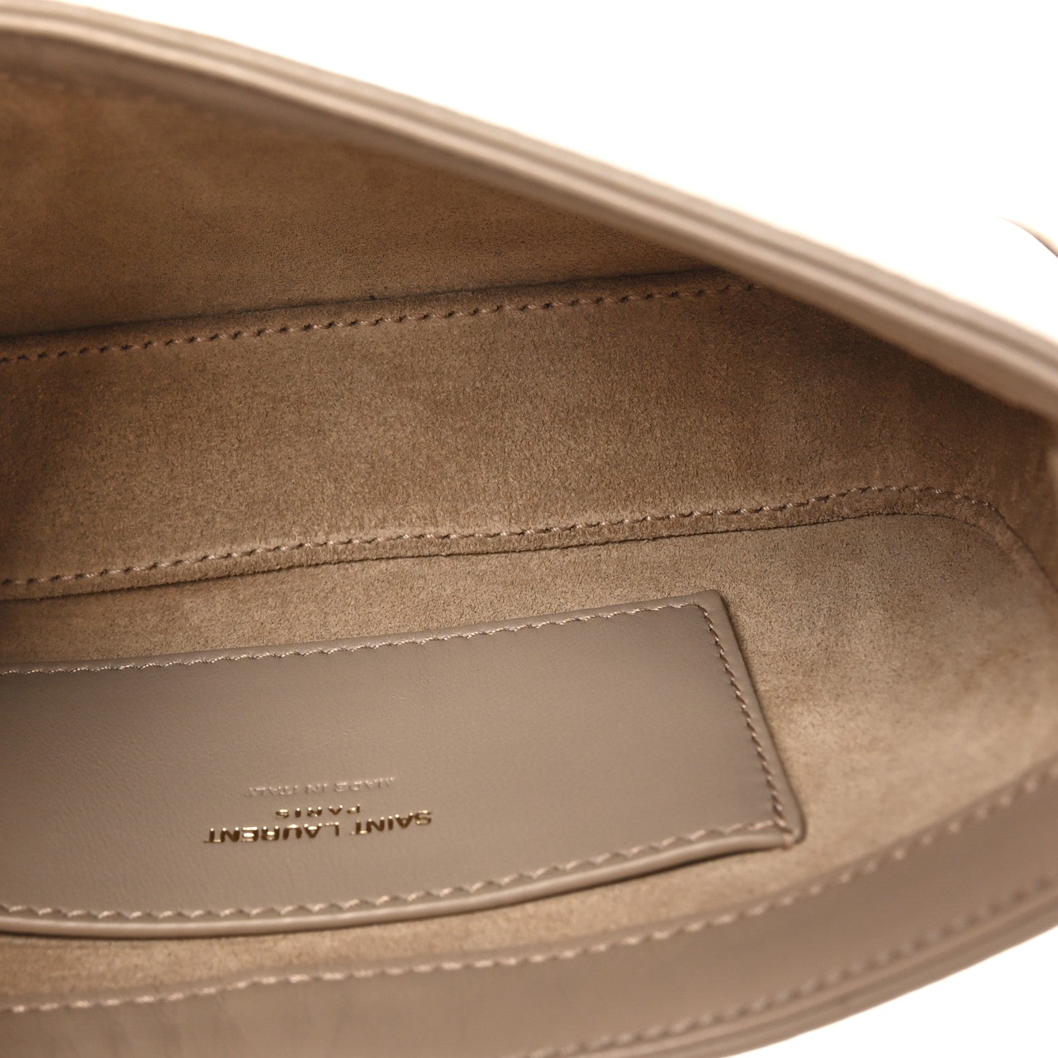 Saint Laurent Vegetable Le 5 A 7 Mini Hobo Dark Beige 5 of 10