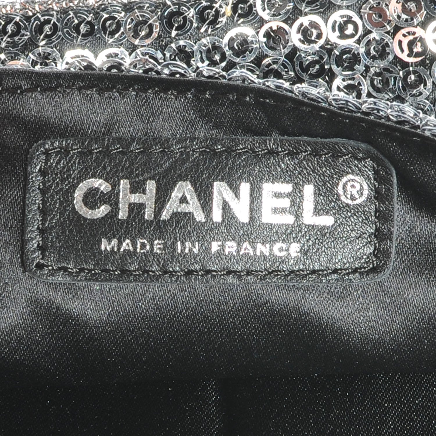 Chanel Sequin East West Flap Dark Silver 6 of 7