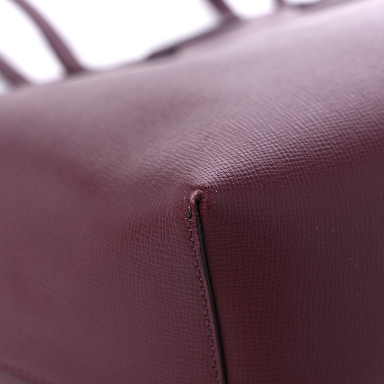 Tom Ford Saffiano Large T Tote Dark Red 7 of 10