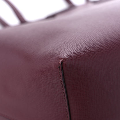 Tom Ford Saffiano Large T Tote Dark Red 7 of 10