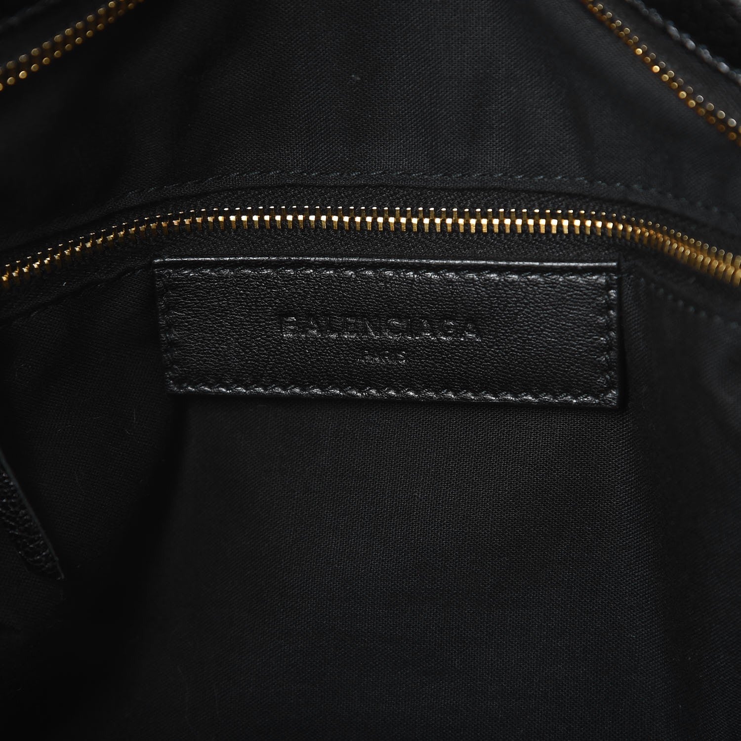Balenciaga Chevre Gold Metallic Edge Hardware Velo Black 5 of 7