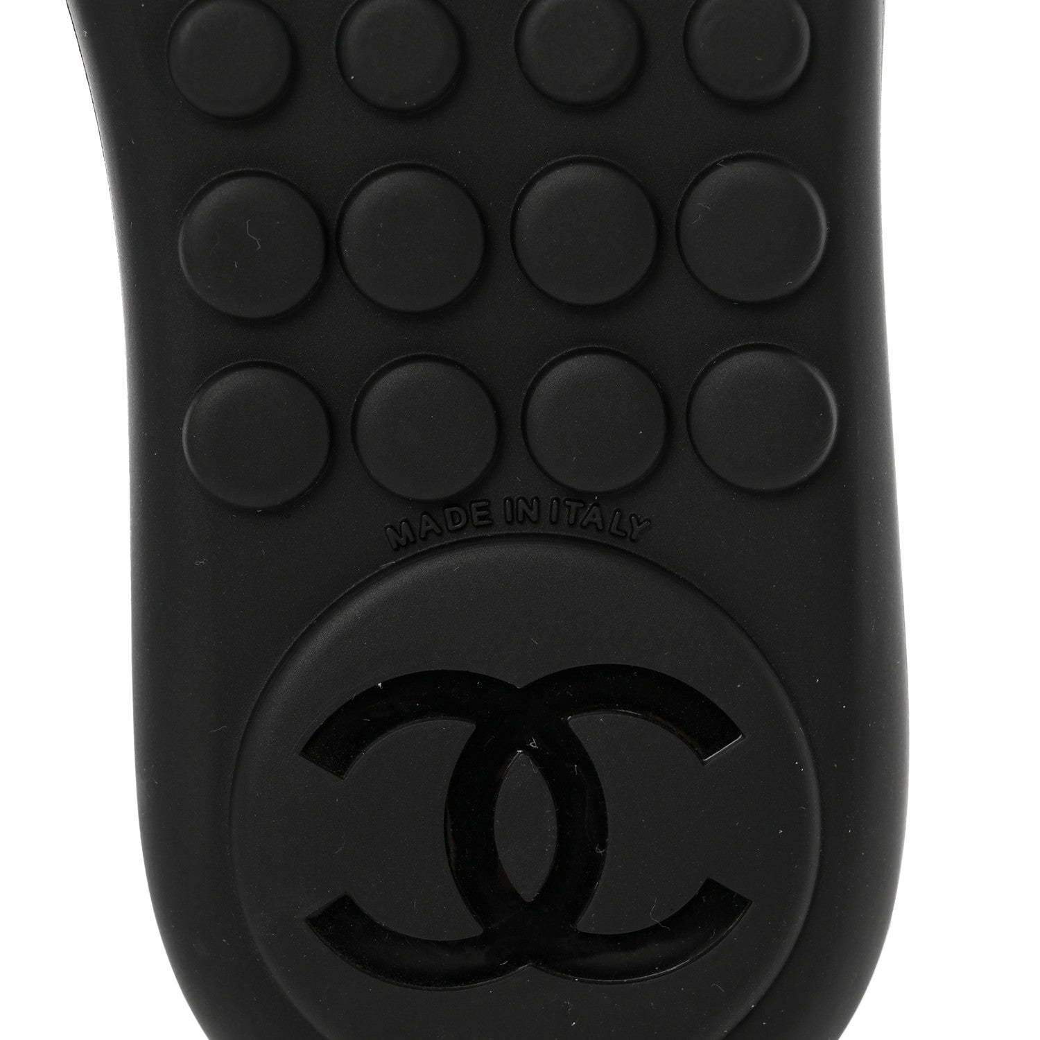 Chanel Lambskin CC Chain Thong Sandals 35 Black 6 of 12