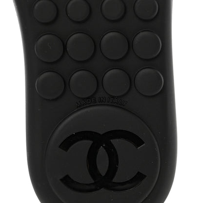 Chanel Lambskin CC Chain Thong Sandals 35 Black 6 of 12