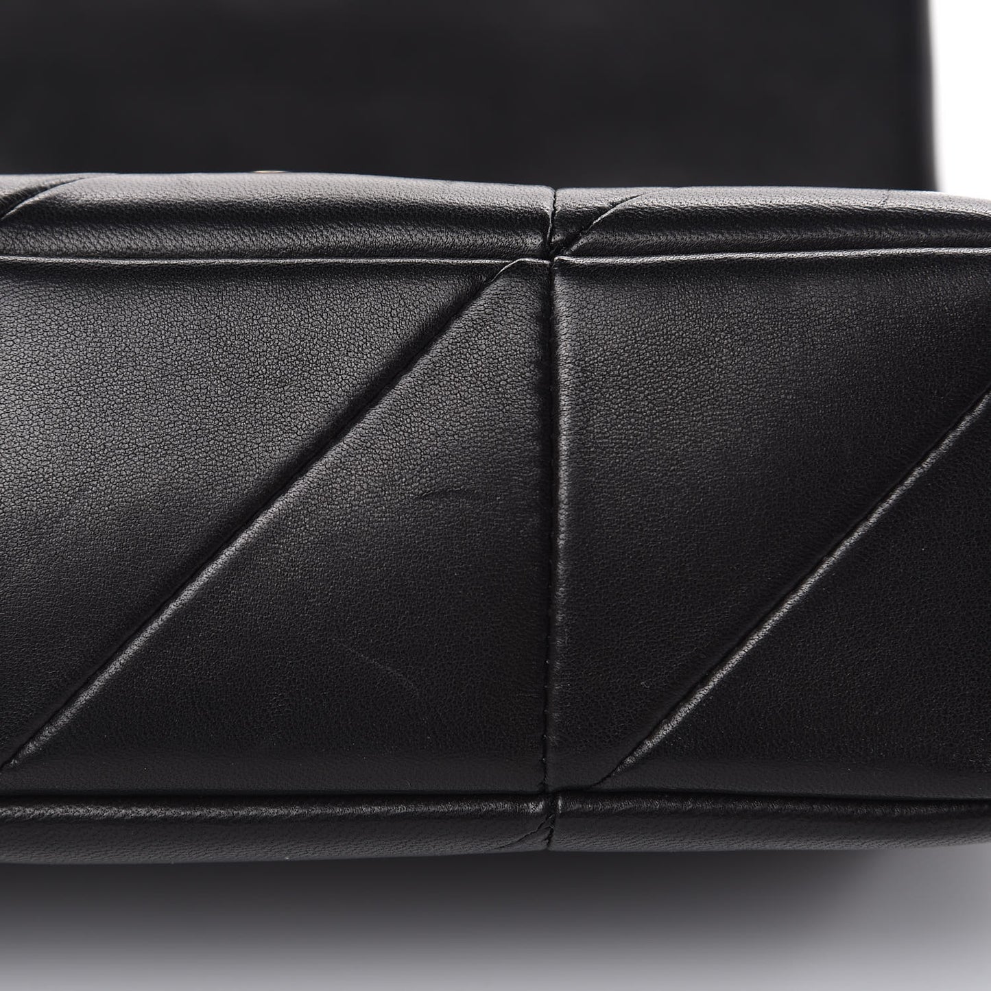 Lambskin Patchwork Monogram Small Jamie Black