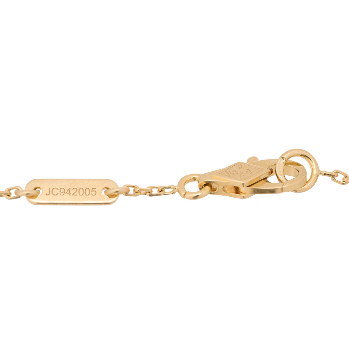 18K Yellow Gold Mother of Pearl Sweet Alhambra Bracelet