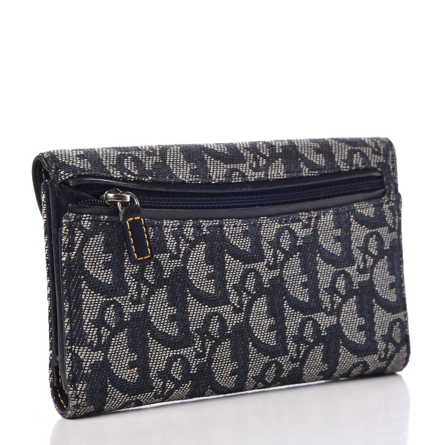 Monogram Saddle Wallet Navy