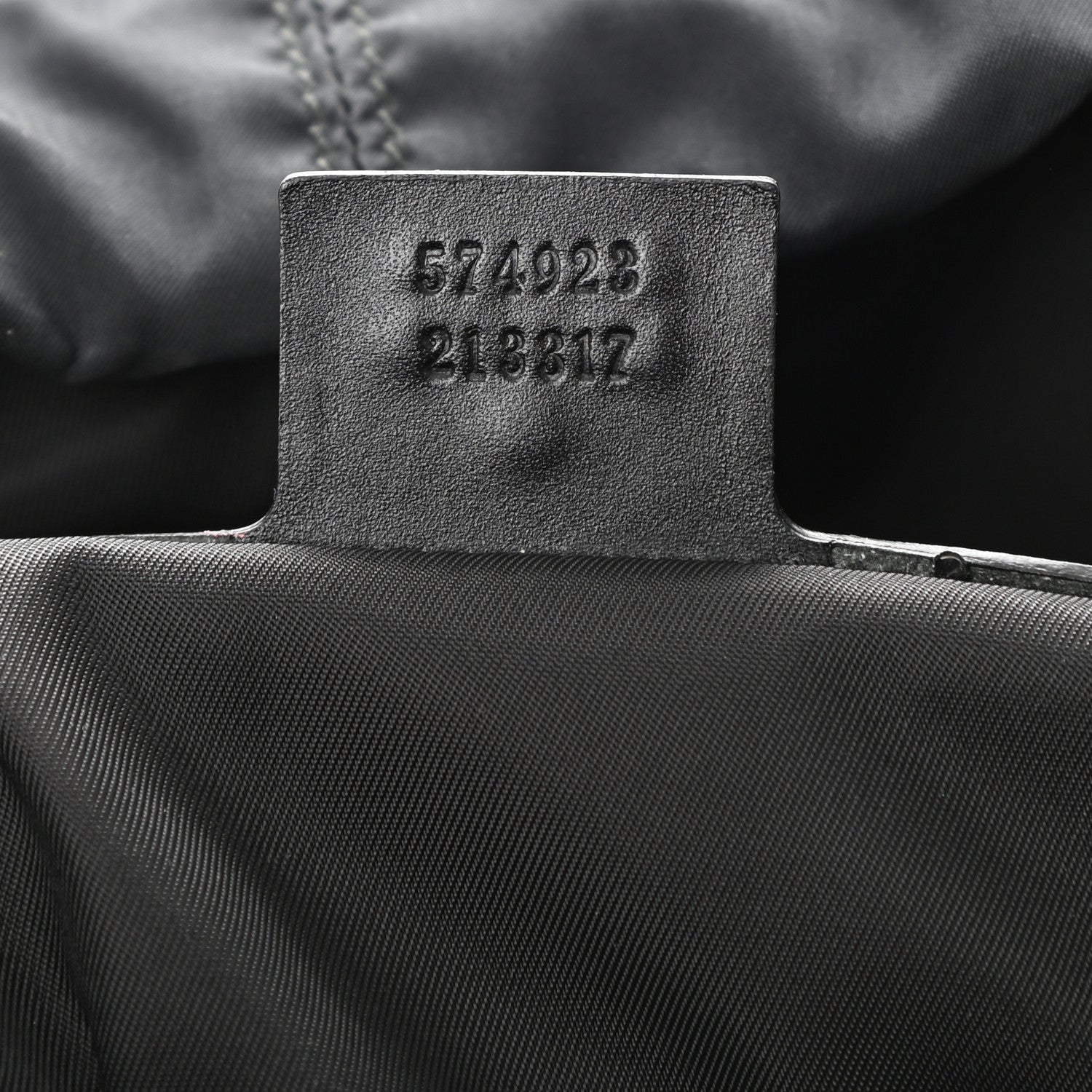 Gucci Velvet GG Monogram Web Medium Double Buckle Backpack Brown Black 7 of 9