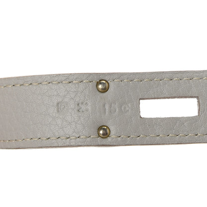 Hermes Taurillon Clemence Jypsiere 37 Gris Perle 7 of 11