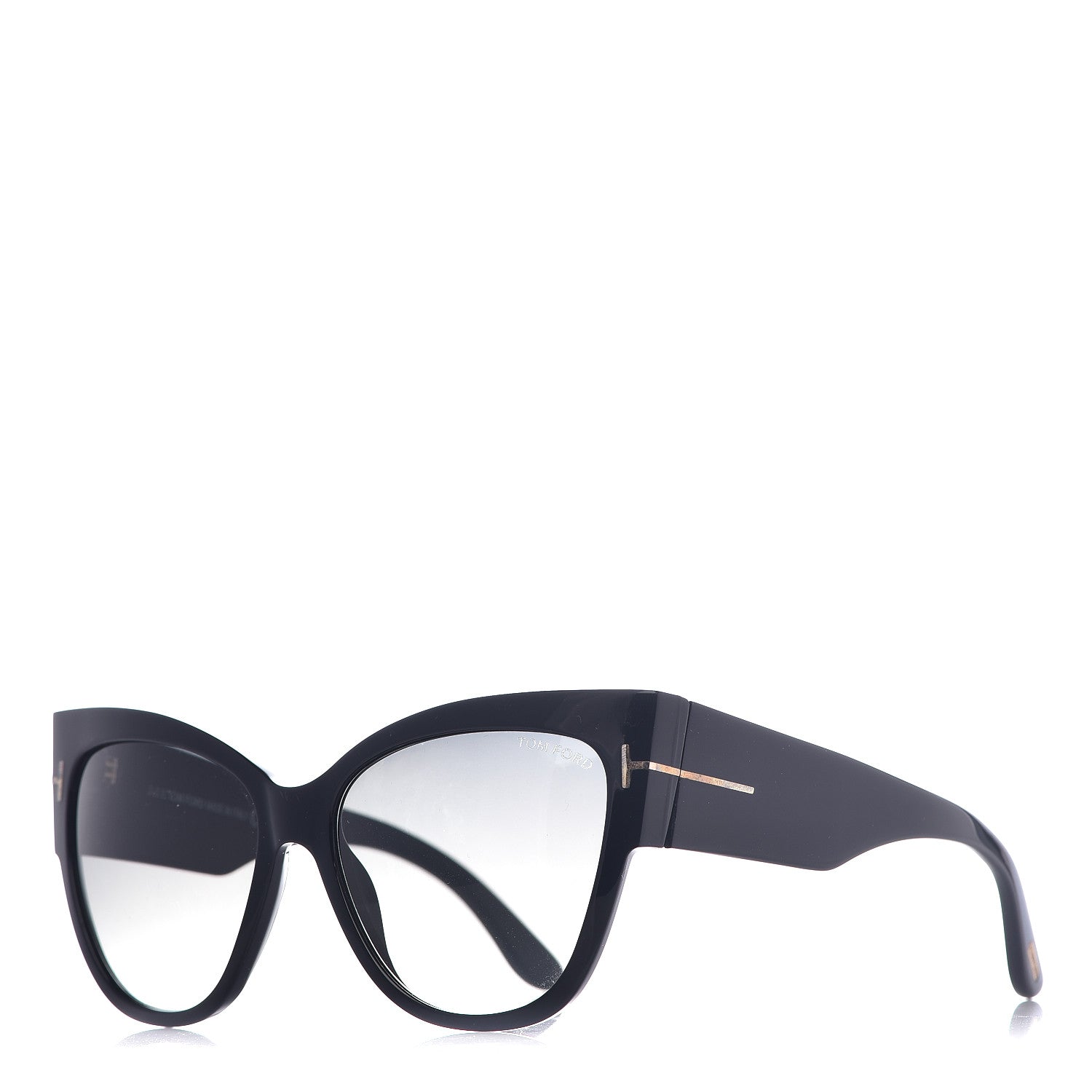 Tom Ford Acetate Anoushka Cat Eye Sunglasses TF371 Black 1 of 7