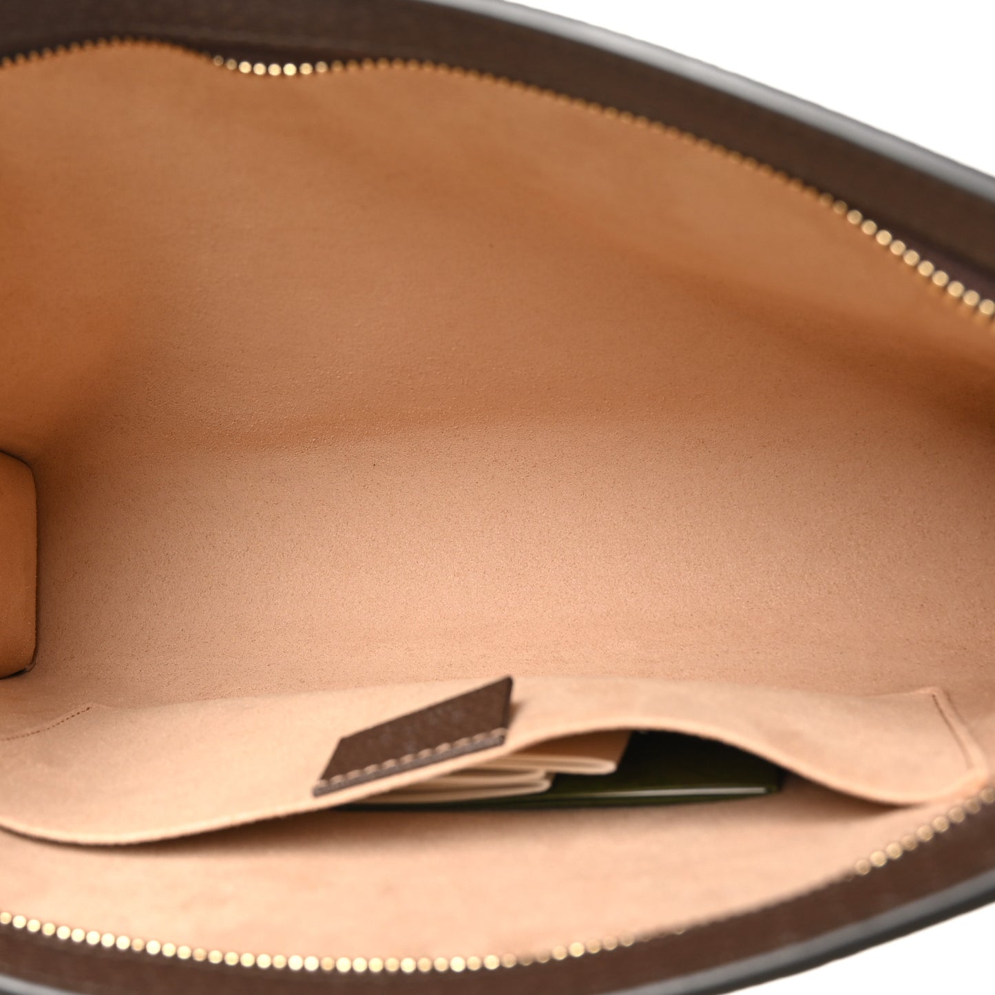 GG Supreme Monogram Web Ophidia Pouch Brown