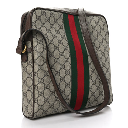 Gucci GG Supreme Monogram Web Medium Ophidia Messenger Bag Brown 3 of 9