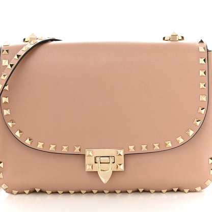 Valentino Garavani Vitello Small Rockstud Shoulder Bag Rose Cannelle 7 of 11