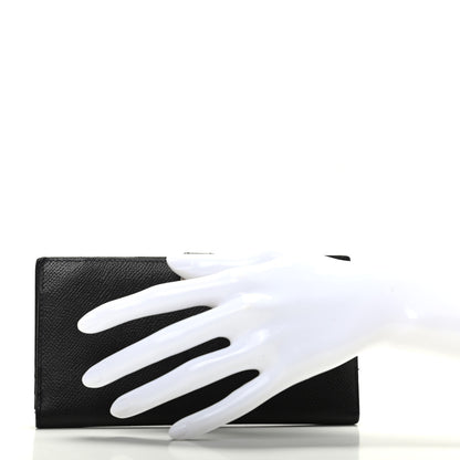 Hermes Epsom Bearn Gusset Wallet Black 2 of 6