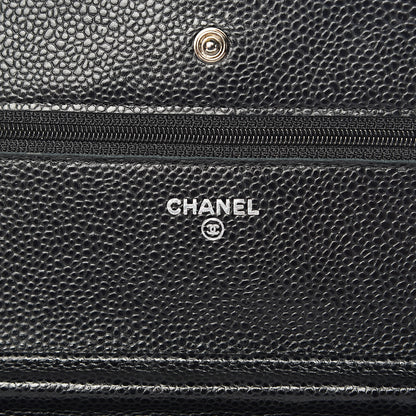 Chanel Caviar Quilted Wallet On Chain WOC Black 6 of 11