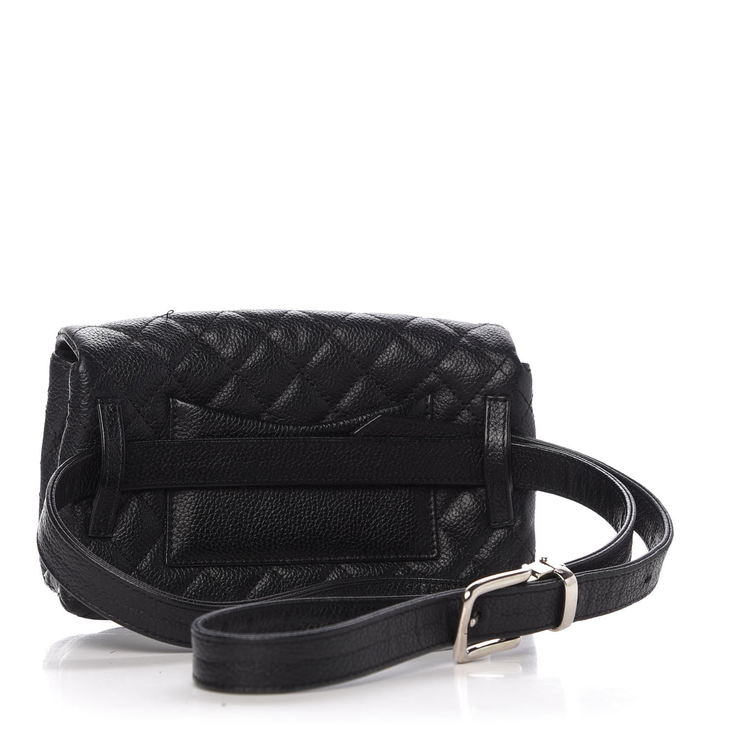 Chanel Grained Calfskin Quilted 2.55 Reissue Flap Belt Bag Clutch Black 3 of 12