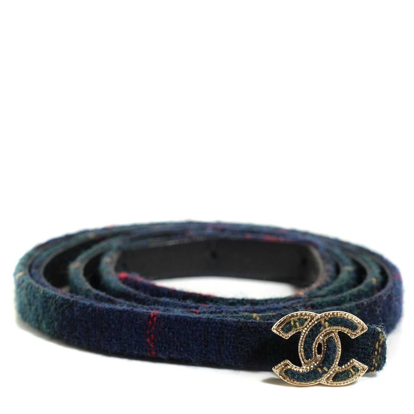 Wool CC Logo Skinny Belt 85 34