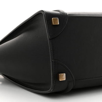 Celine Smooth Calfskin Micro Luggage Black 8 of 10