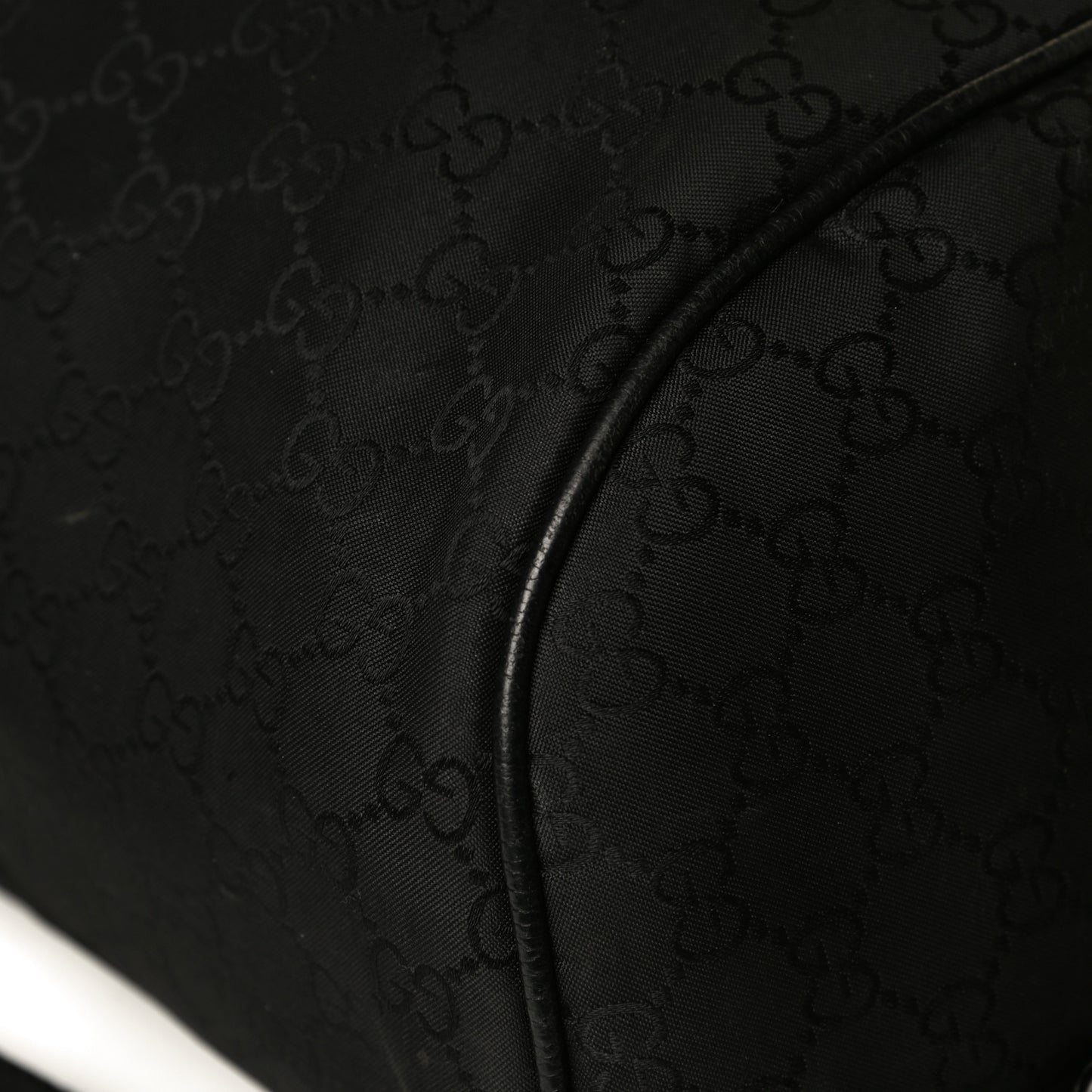 Nylon Monogram Slim Backpack Black