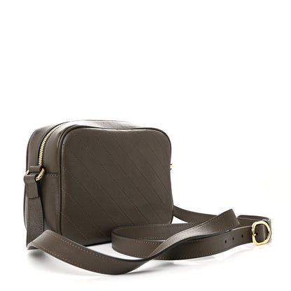 Gucci Sakai Be Green Calfskin Diagonal Stitched Small Blondie Shoulder Bag Craclet Brown 3 of 10