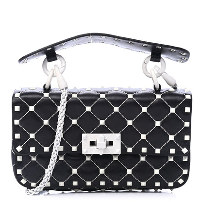 Valentino Garavani Lambskin Small Free Rockstud Spike Shoulder Bag Black 1 of 4